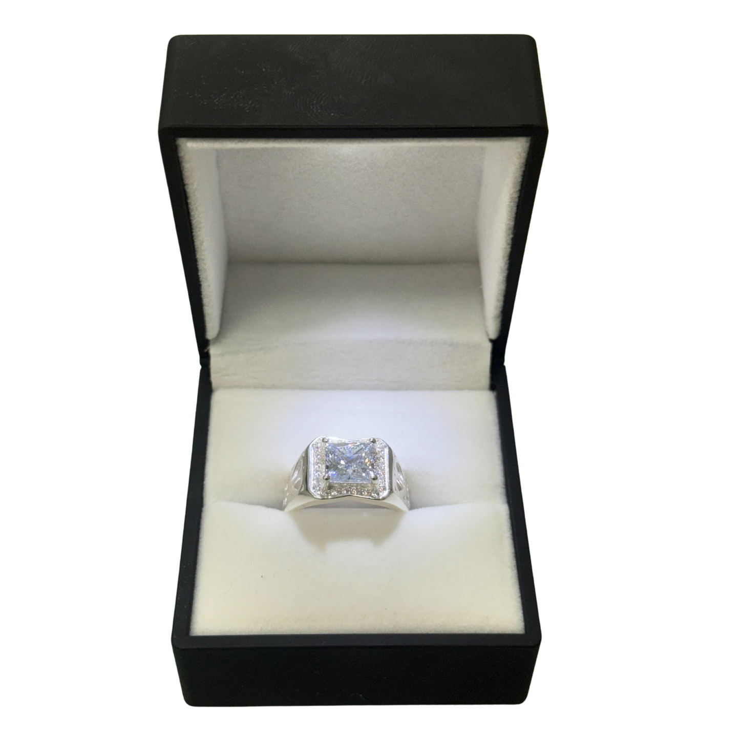 SQUARE CUT DIAMOND PRINCESS CZ RING Oppulence