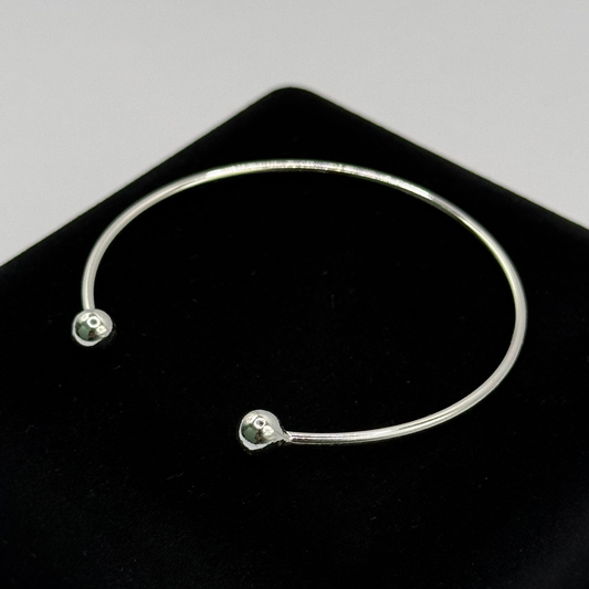 SILVER BANGLE THIN Oppulence