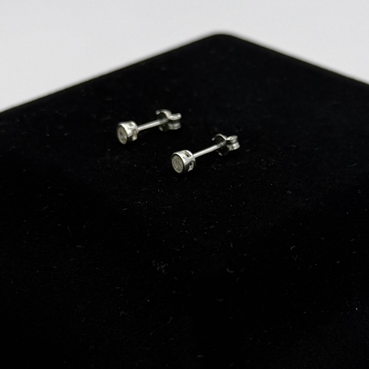 CZ DIAMOND ROUND EARRINGS Oppulence