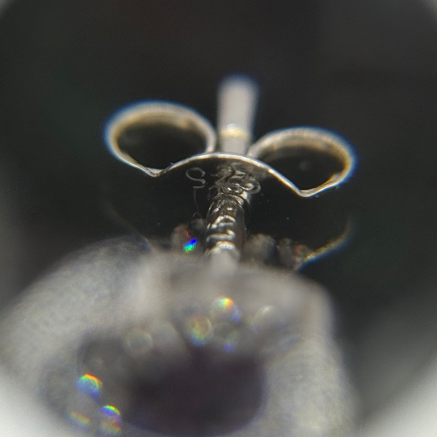 PURPLE CZ DIAMOND SQUARE EARRINGS Oppulence