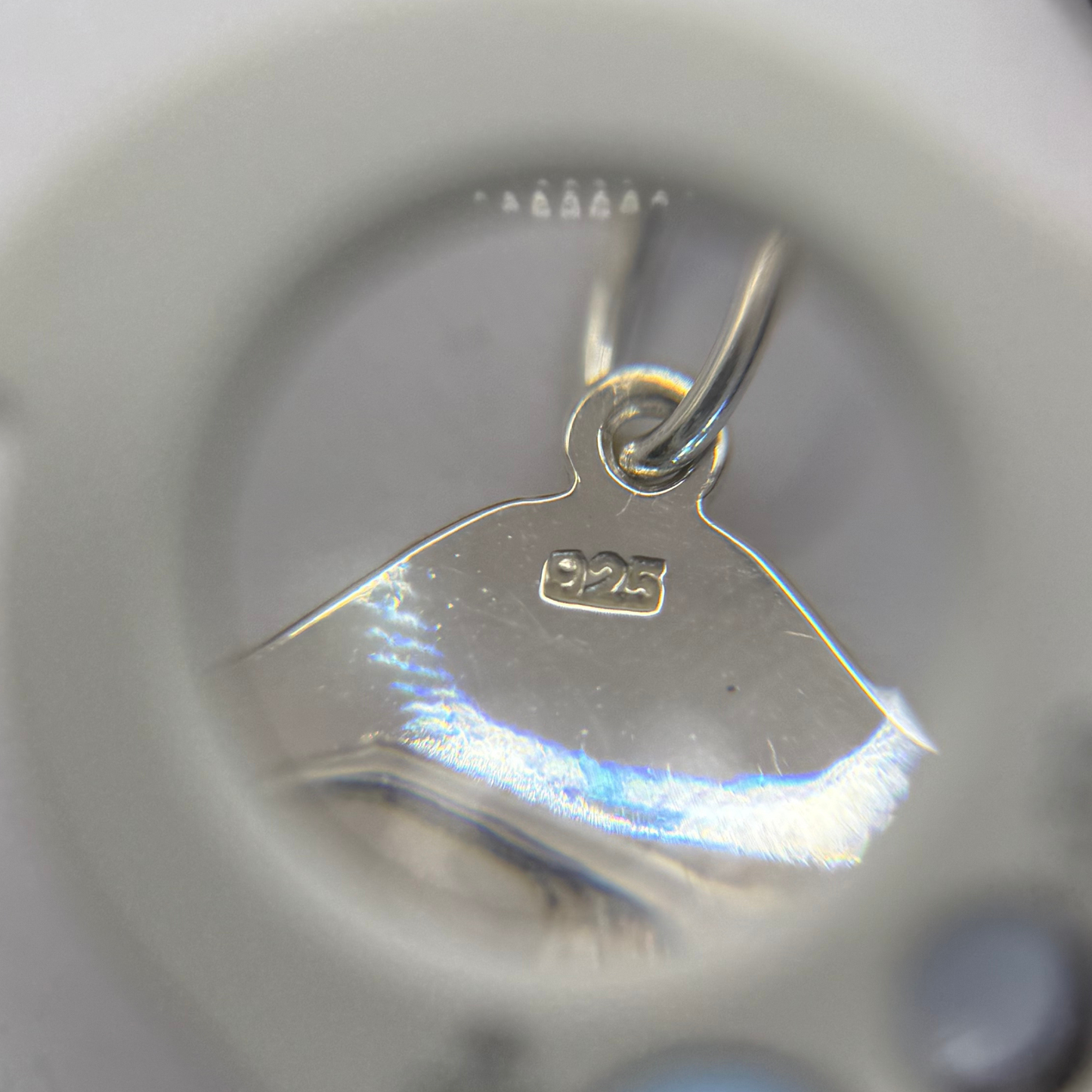 SILVER SQUARE REVERSIBLE PENDANT Oppulence