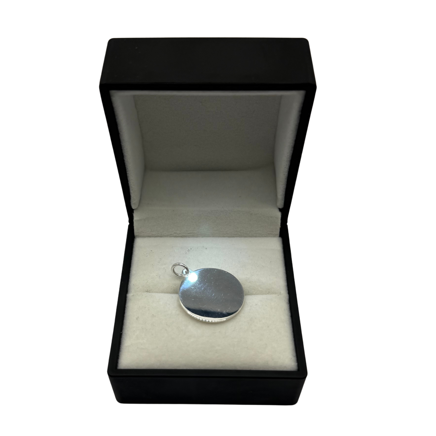 SILVER 21MM DISK PENDANT Oppulence