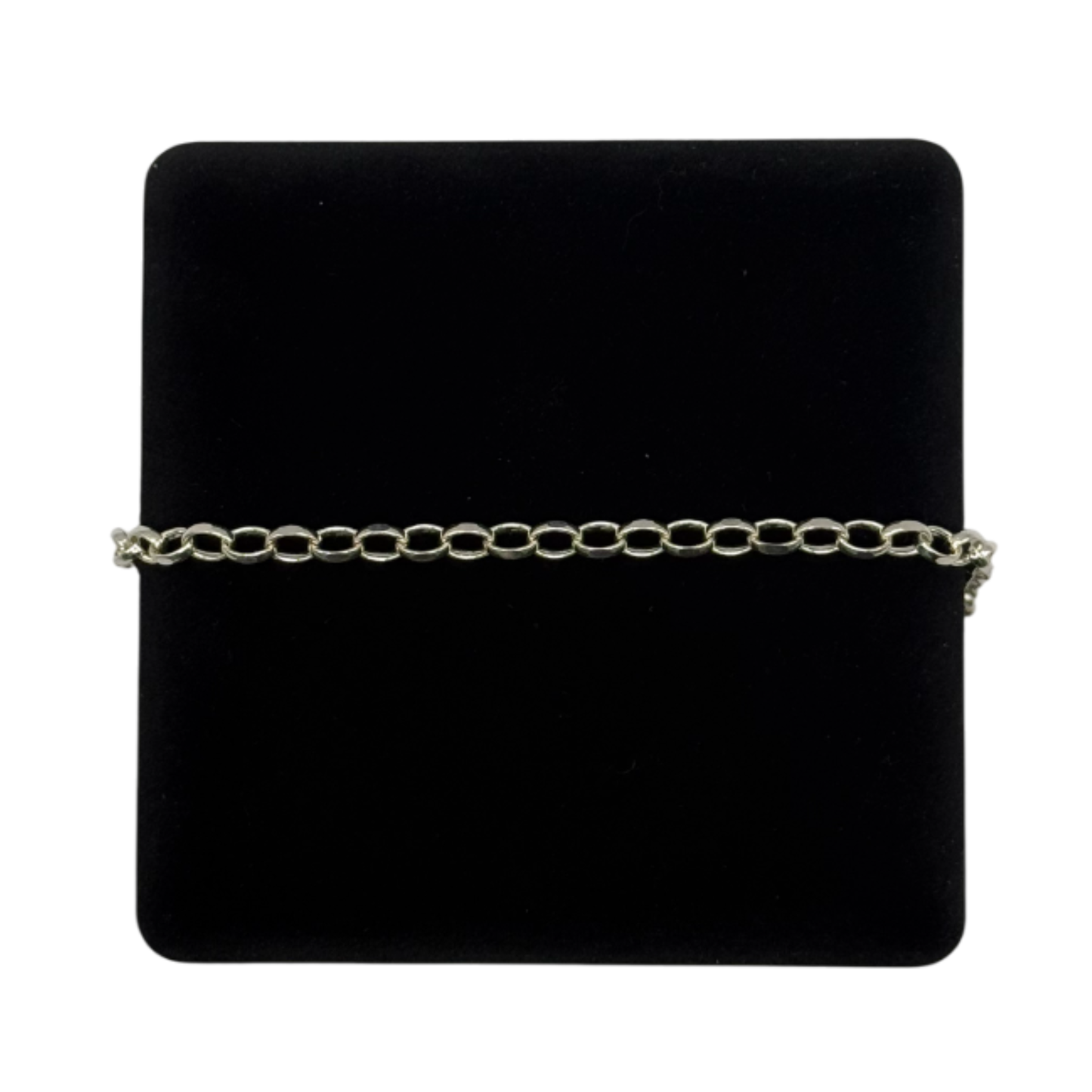 SILVER OVAL BELCHER 7.5" BRACELET Oppulence