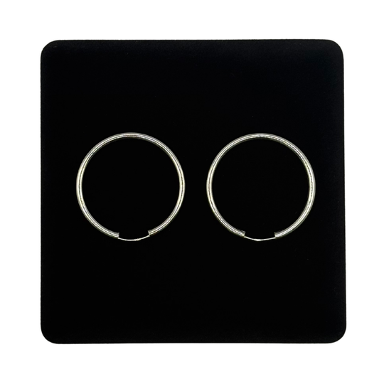 SILVER HOOP EARRINGS Oppulence
