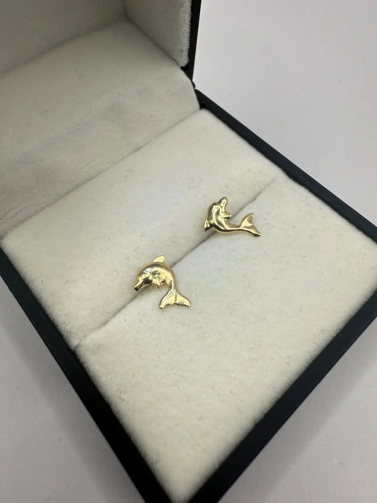 9CT DOLPHIN EARRINGS Oppulence