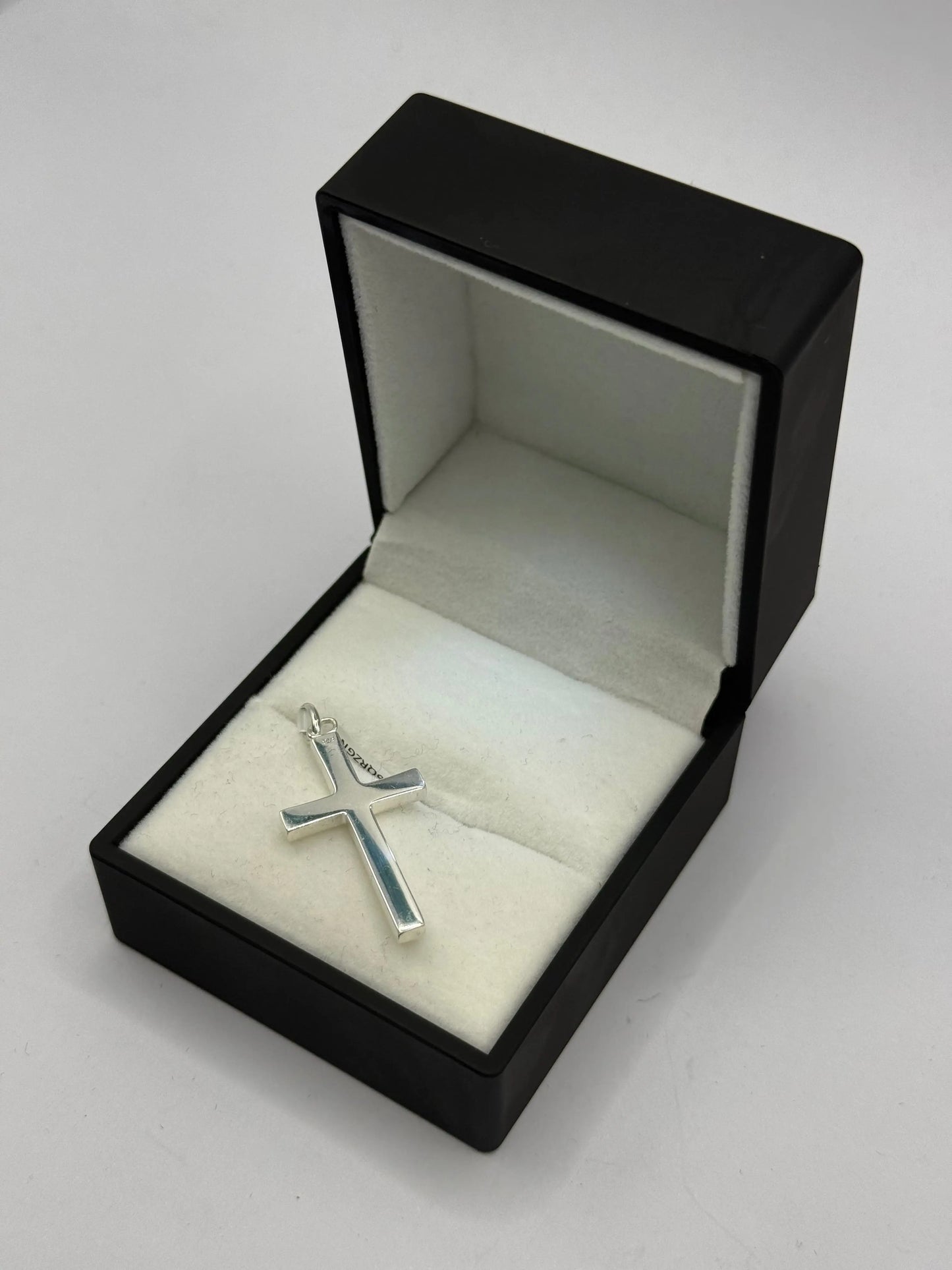 SILVER CROSS 35MM PENDANT Oppulence