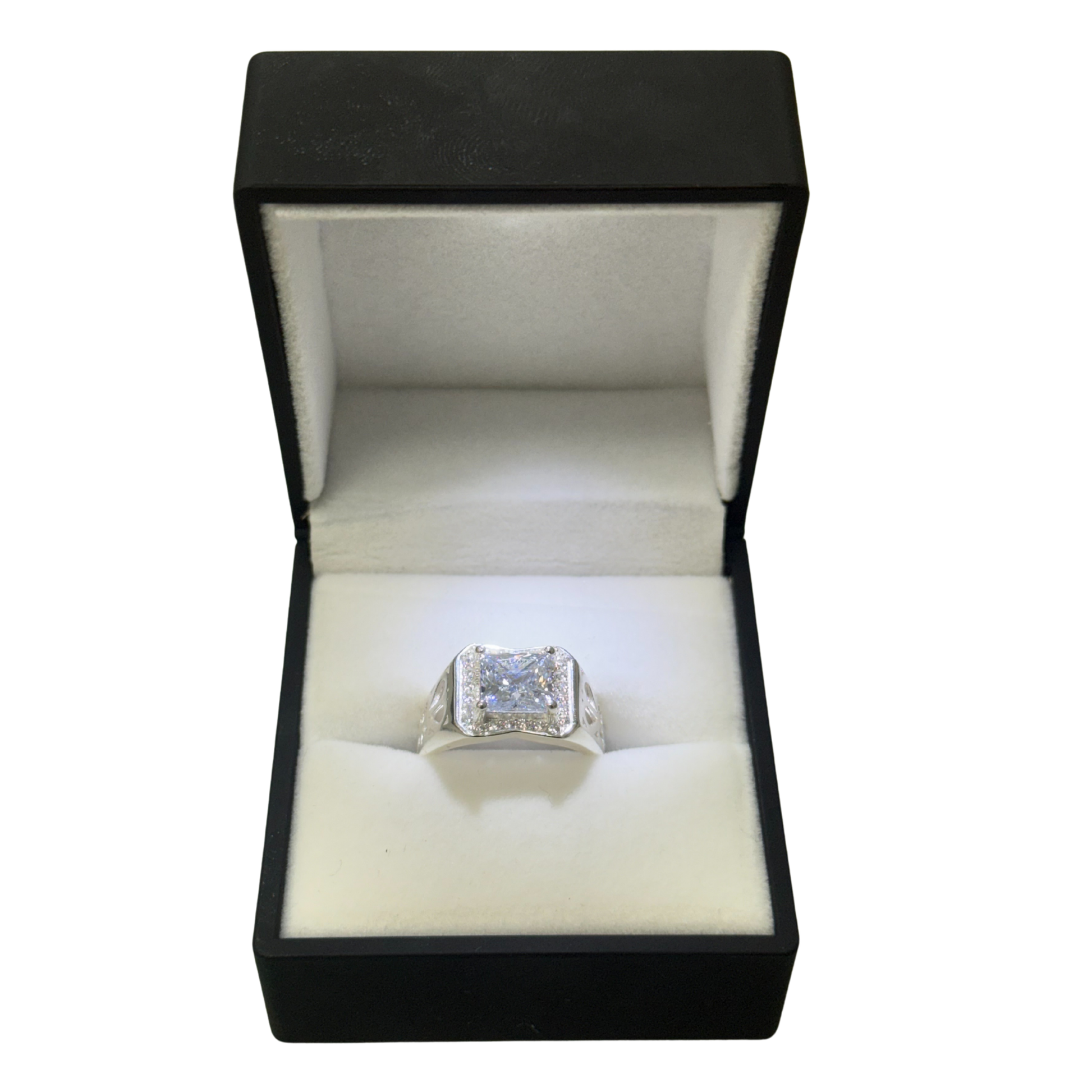 SQUARE CUT DIAMOND PRINCESS CZ RING Oppulence
