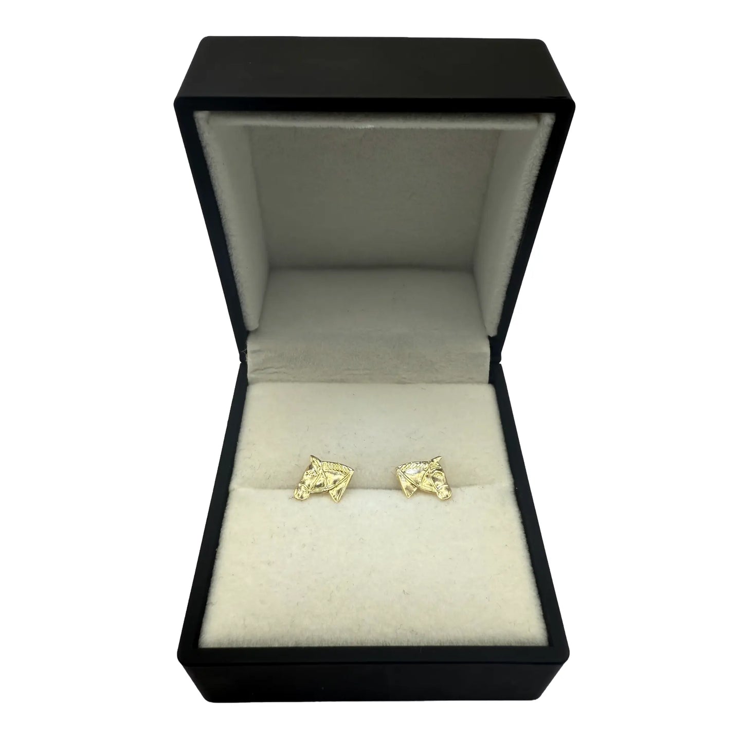 9CT HORSE HEAD EARRINGS Oppulence