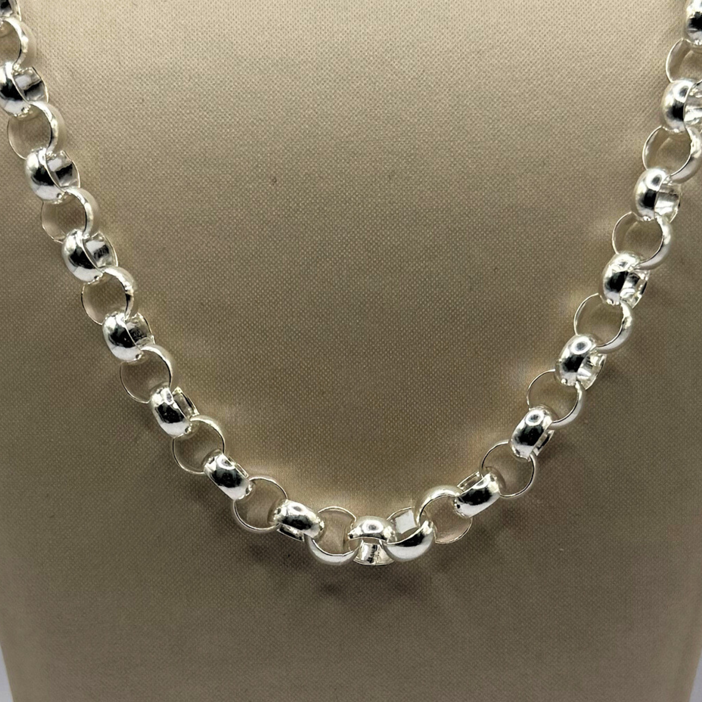SILVER BELCHER NECKLACE 19" 6MM Oppulence