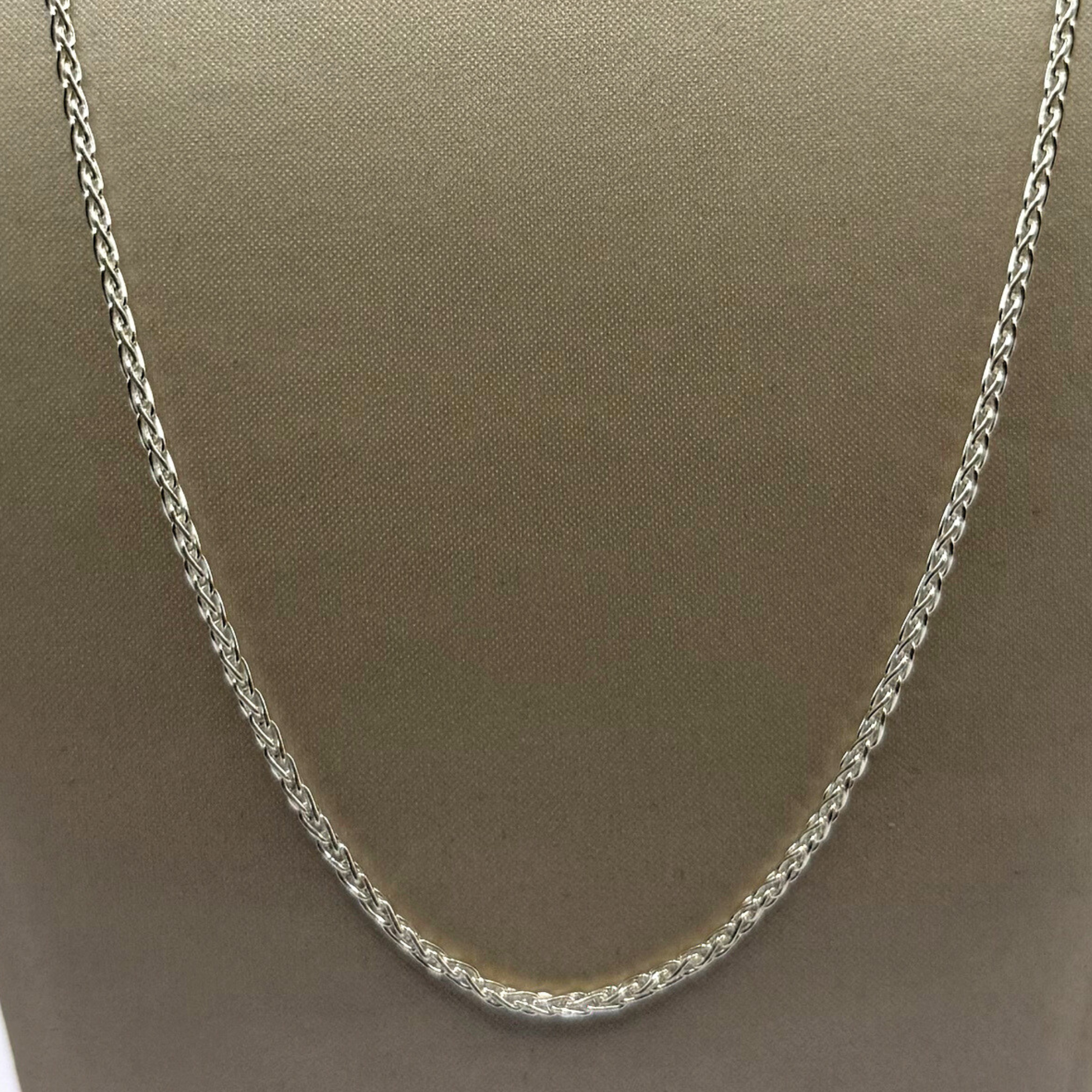 SILVER OVAL BELCHER NECKLACE 18" Oppulence