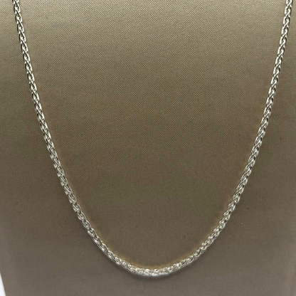 SILVER OVAL BELCHER NECKLACE 18" Oppulence