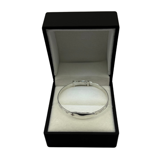 PINK CZ DIAMOND OVAL BABY BANGLE Oppulence