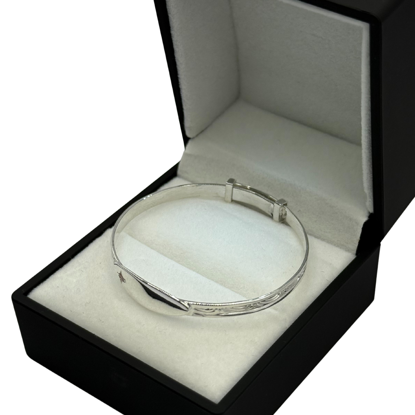 PINK CZ DIAMOND OVAL BABY BANGLE Oppulence