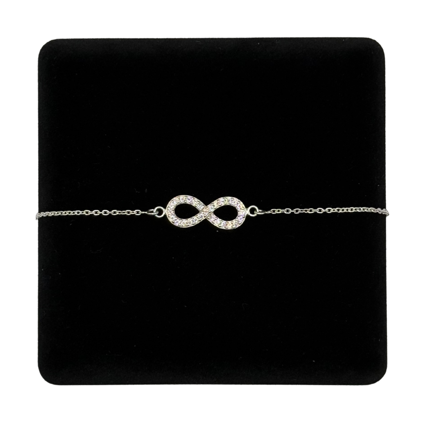SINGLE INFINITY LOOP CZ DIAMOND BRACELET Oppulence