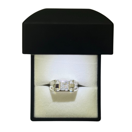 PRINCESS CUT CZ DIAMOND RING Oppulence
