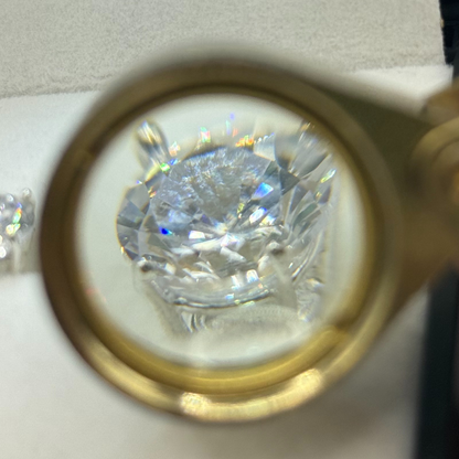 CZ DIAMOND CLAW EARRINGS Oppulence