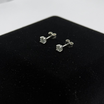 CZ DIAMOND CLAW EARRINGS Oppulence