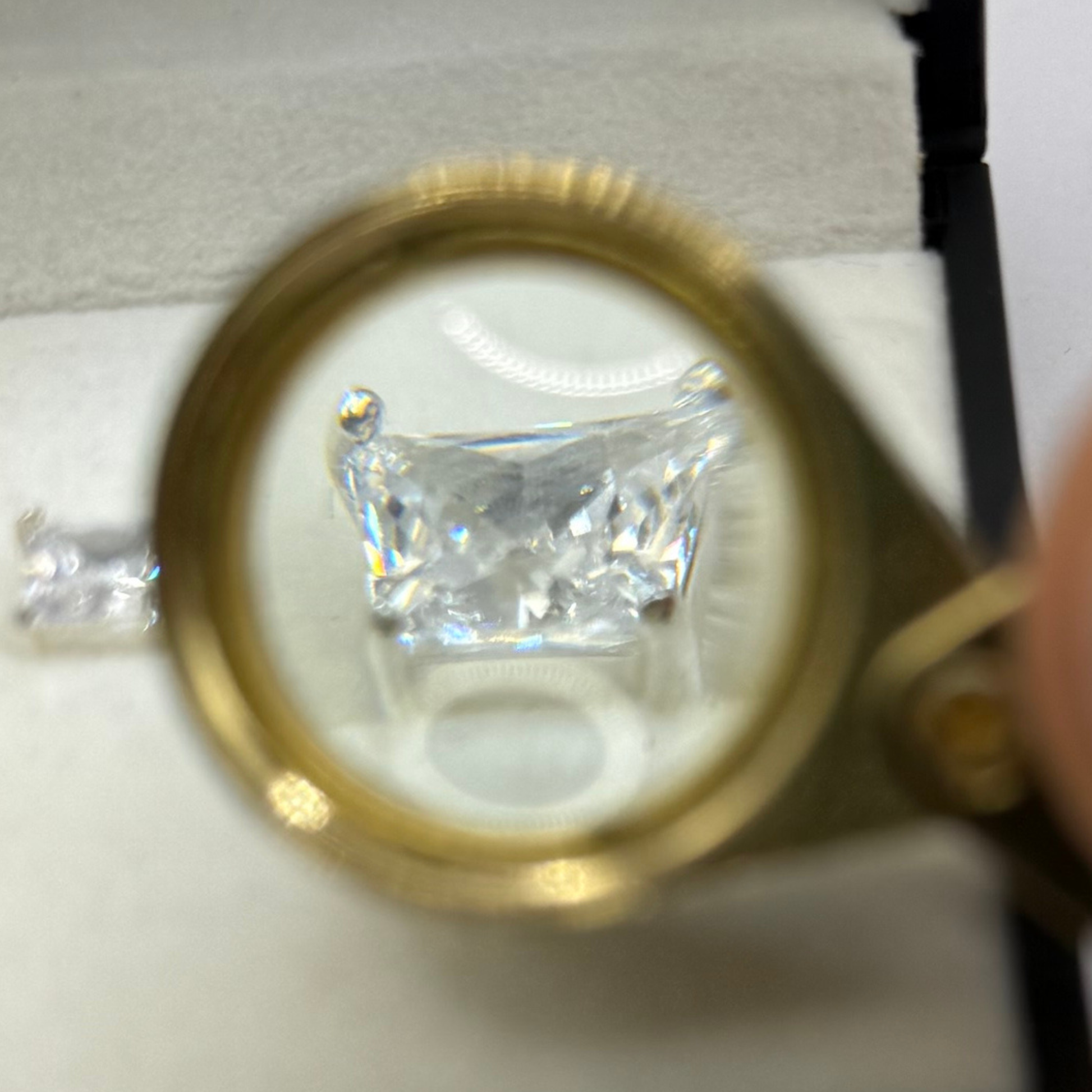 CZ SQUARE DIAMOND EARRINGS Oppulence