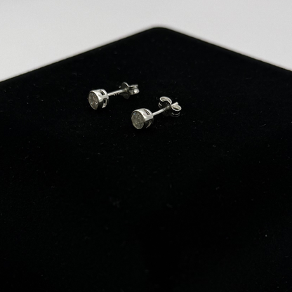 CZ DIAMOND ROUND EARRINGS Oppulence