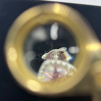 PINK CZ DIAMOND RND SQUARE EARRINGS Oppulence