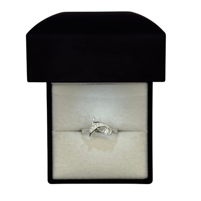 DOLPHIN CZ DIAMOND RING Oppulence