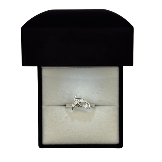 DOLPHIN CZ DIAMOND RING Oppulence