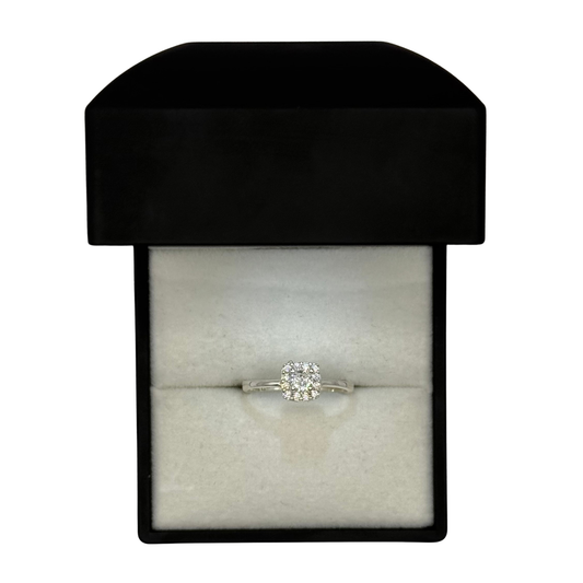 SQUARE CZ DIAMOND THIN RING Oppulence