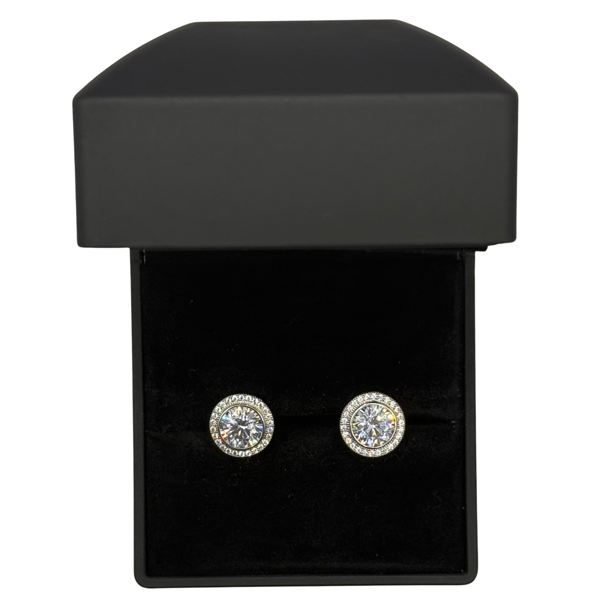 1.5 CT CZ DIAMOND CIRCLE EARRINGS Oppulence