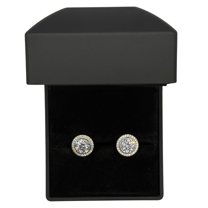 1.5 CT CZ DIAMOND CIRCLE EARRINGS Oppulence