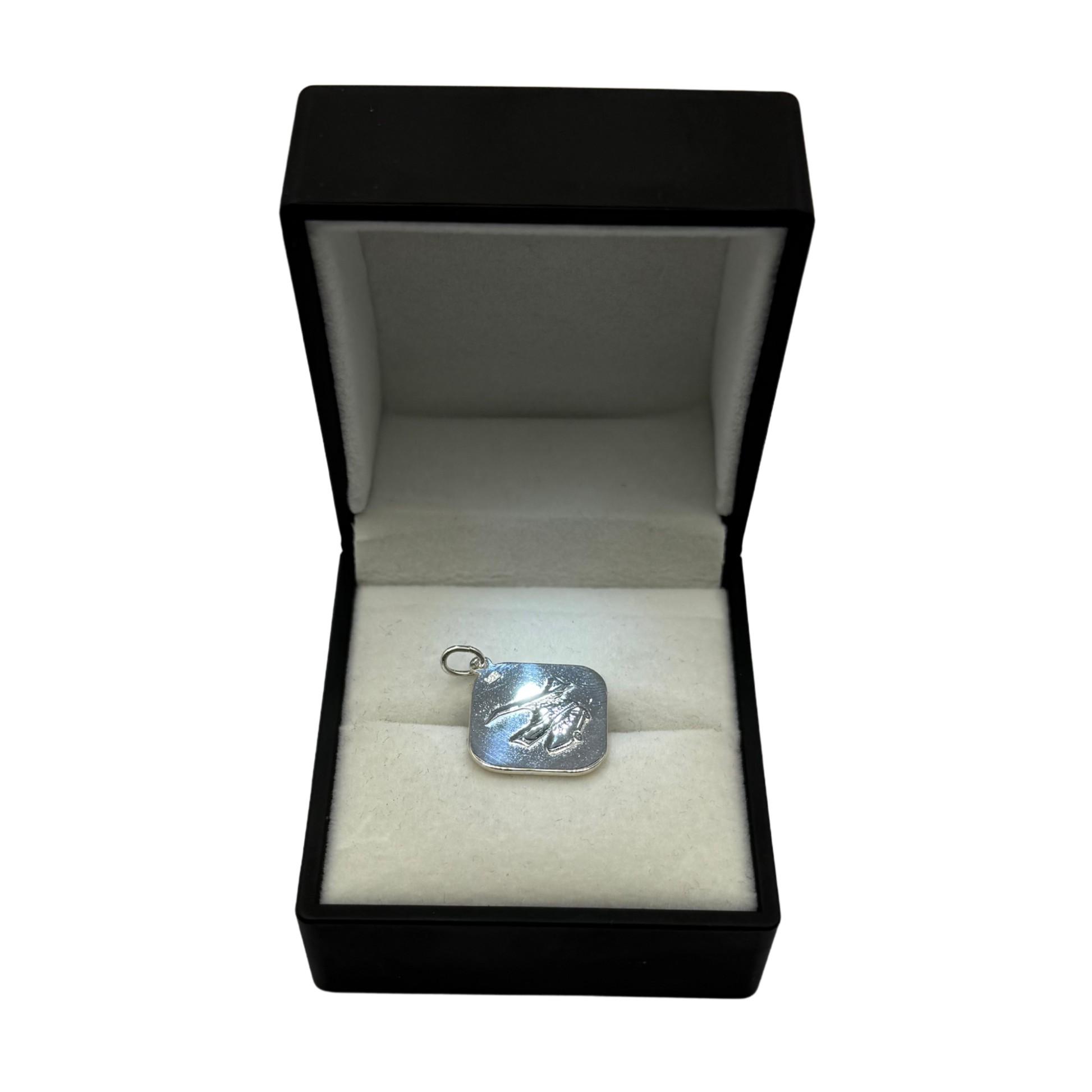 SILVER SQUARE REVERSIBLE PENDANT Oppulence