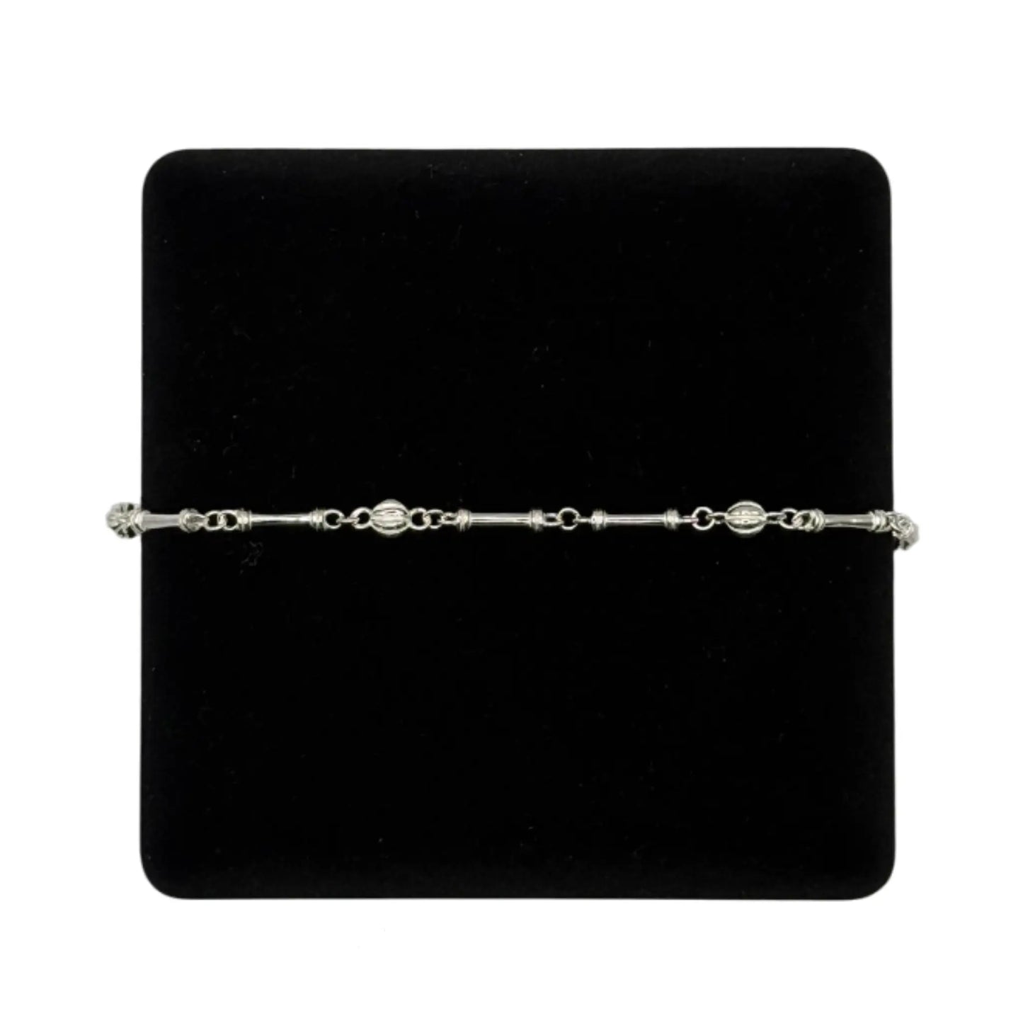SILVER HANDMADE BALL BRACELET - Oppulence
