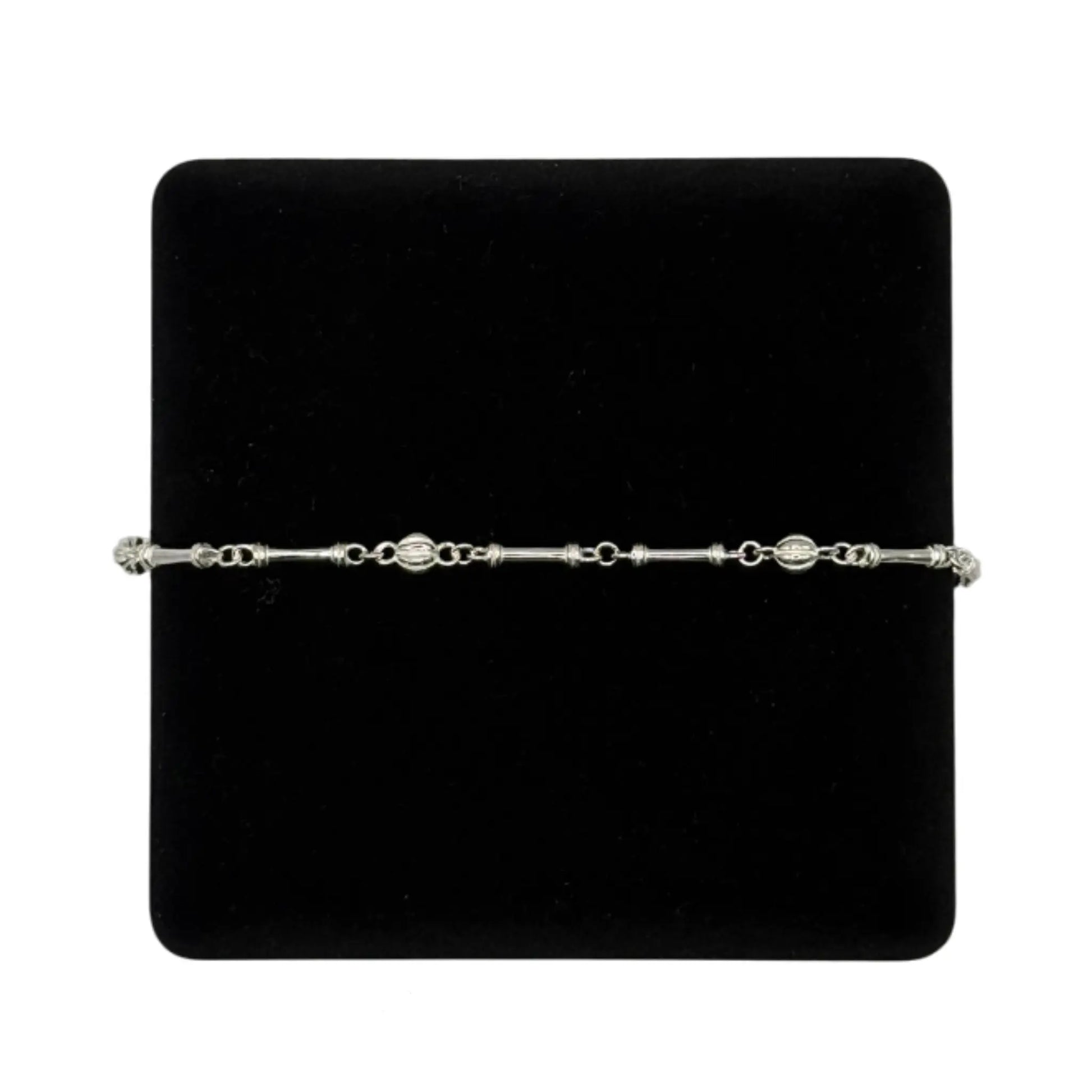 SILVER HANDMADE BALL BRACELET - Oppulence