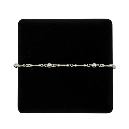 SILVER HANDMADE BALL BRACELET - Oppulence