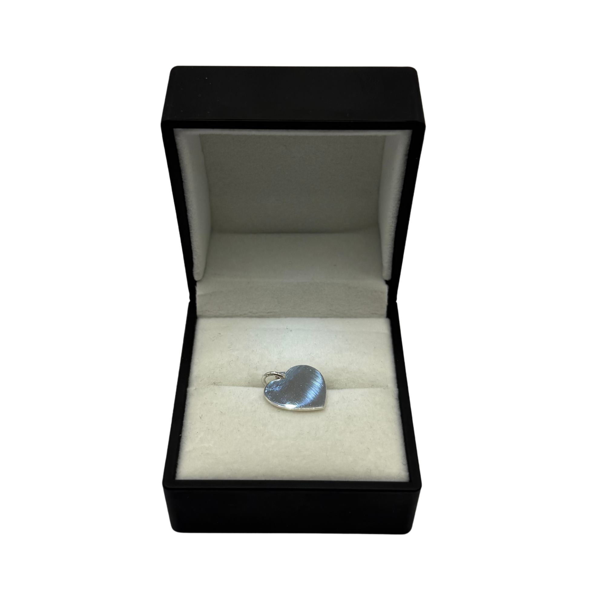 SILVER 16MM HEART PENDANT Oppulence