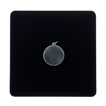 SILVER 21MM DISK PENDANT Oppulence