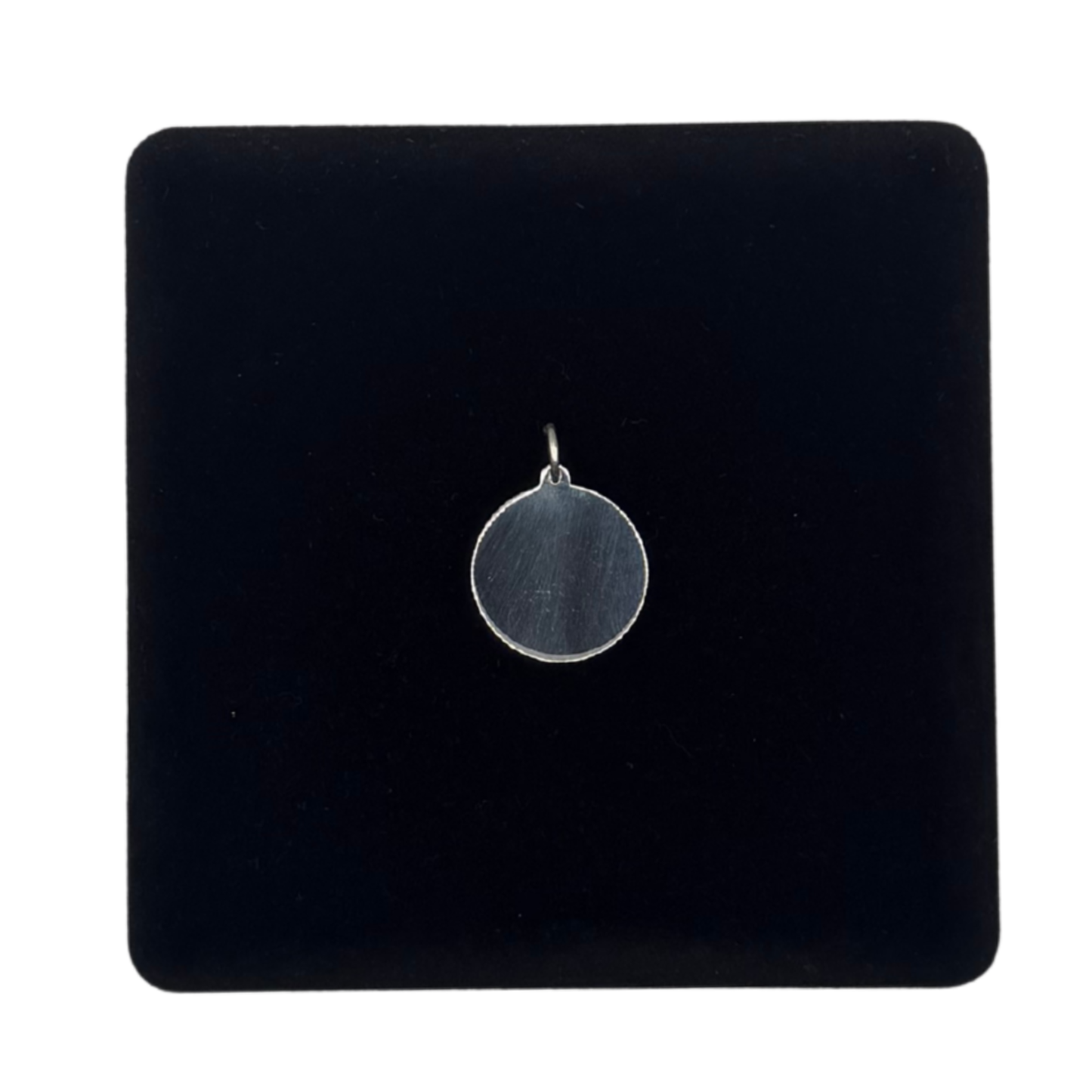 SILVER 18MM DISK PENDANT Oppulence