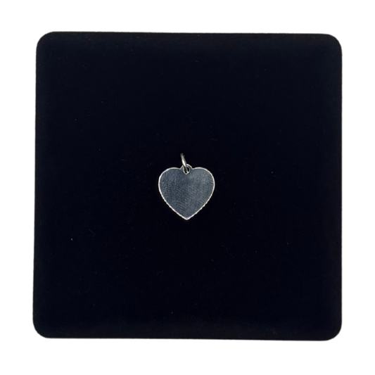 SILVER 16MM HEART PENDANT Oppulence
