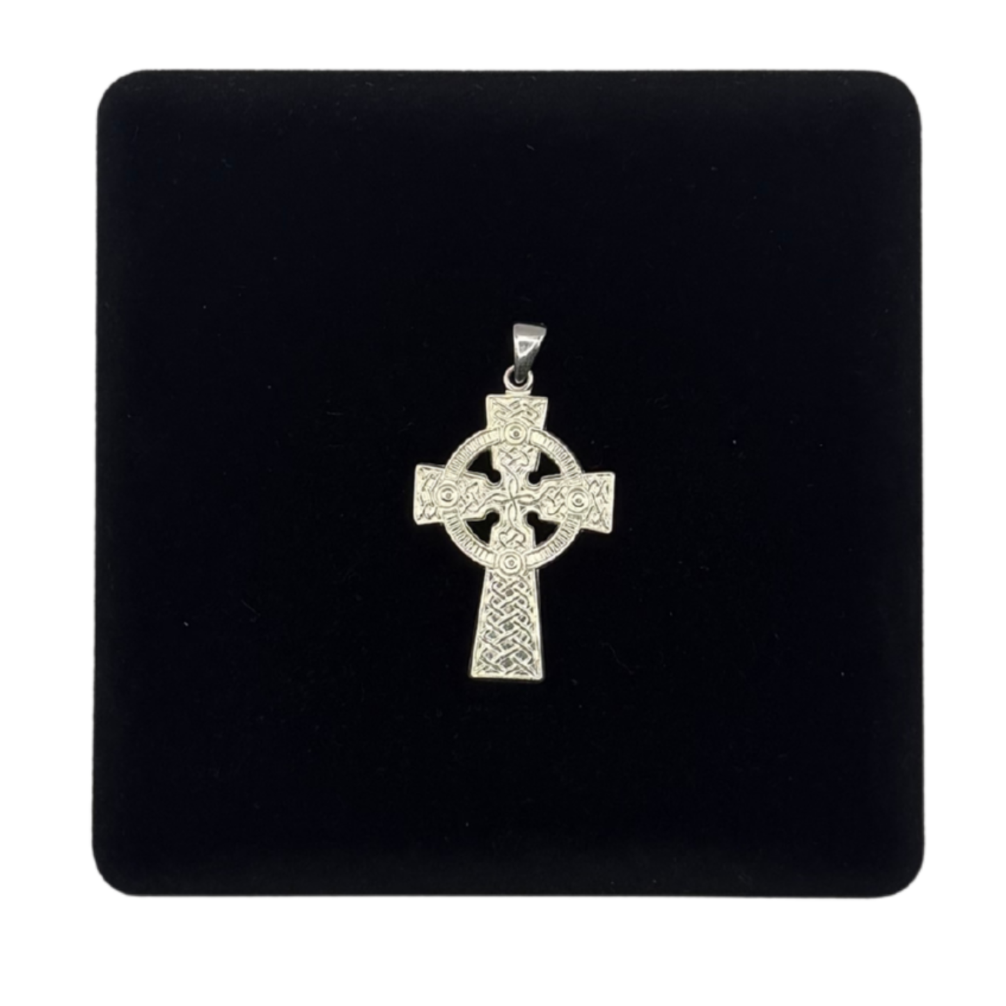 SILVER CELTIC CROSS LARGE HVY PENDANT Oppulence