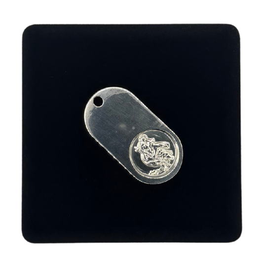 SILVER DOG TAG ST CHRISTOPHER PENDANT Oppulence
