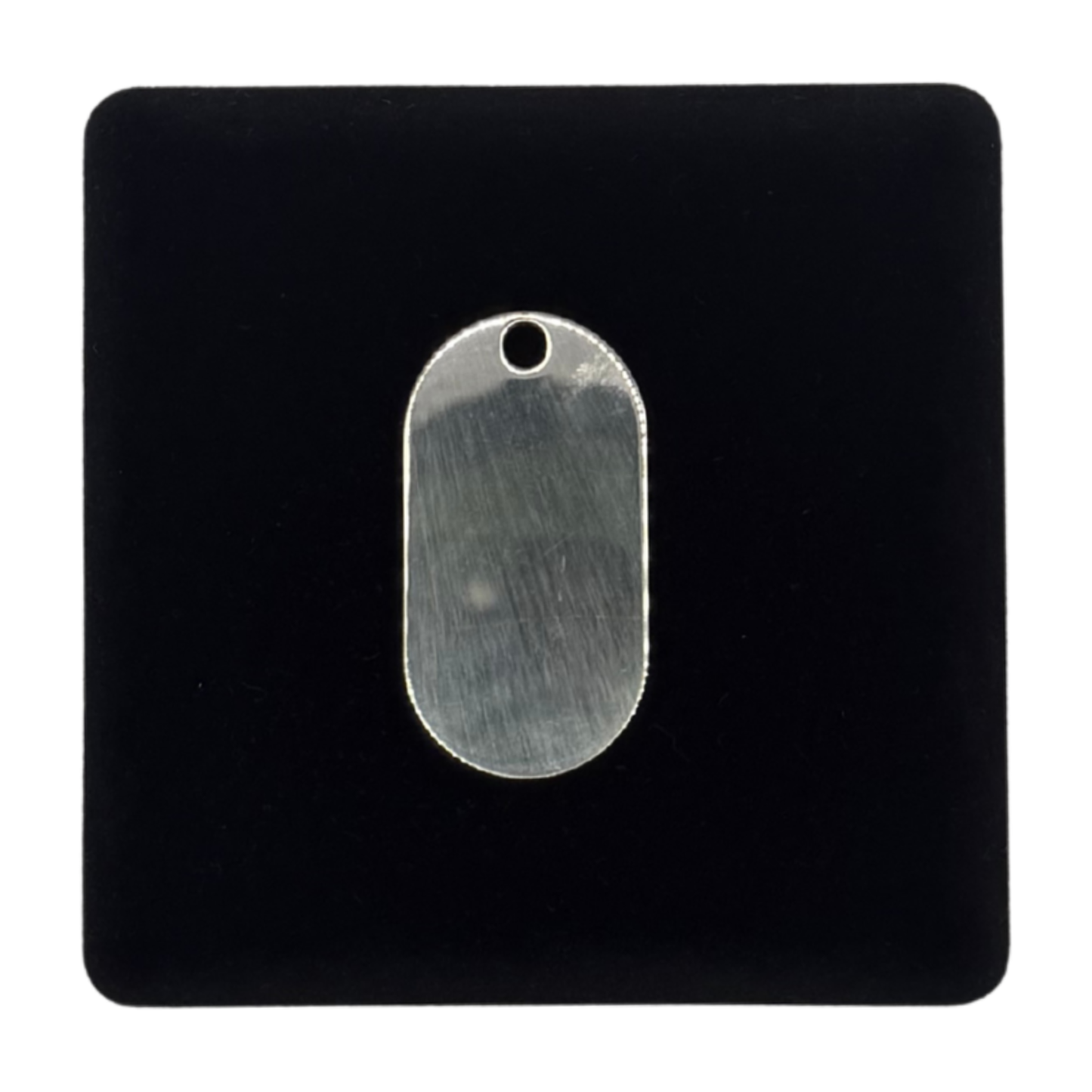 SILVER DOG TAG 45MM X 24MM HEAVY PENDANT Oppulence