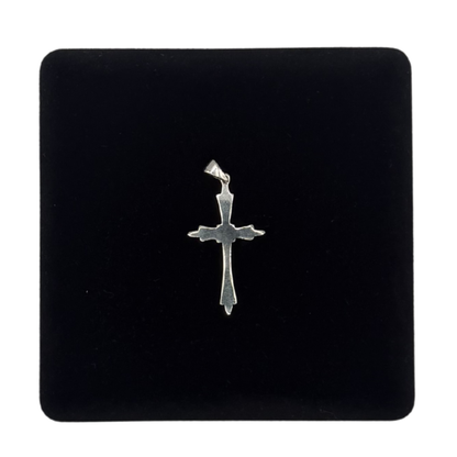SILVER FANCY CROSS 30MM PENDANT Oppulence