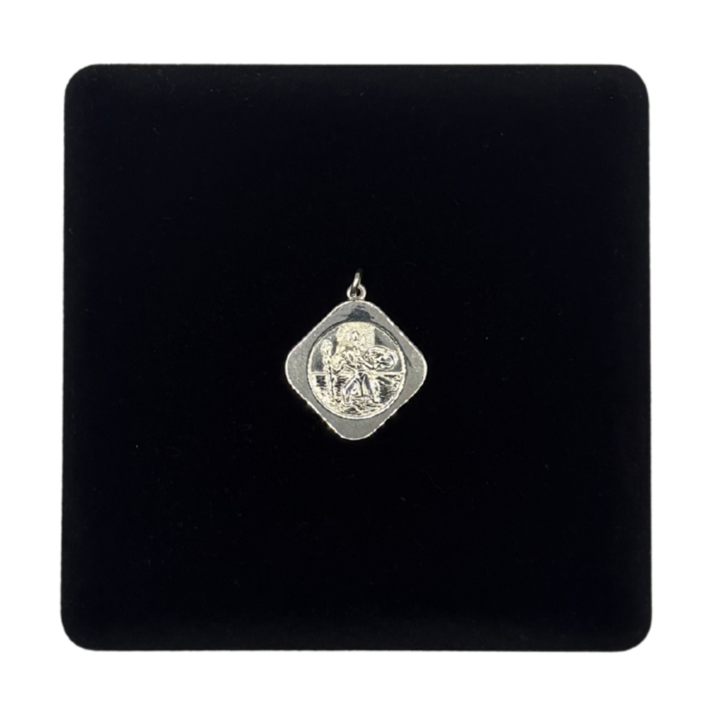 SILVER SQUARE REVERSIBLE PENDANT Oppulence