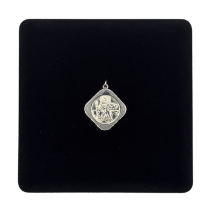 SILVER SQUARE REVERSIBLE PENDANT Oppulence