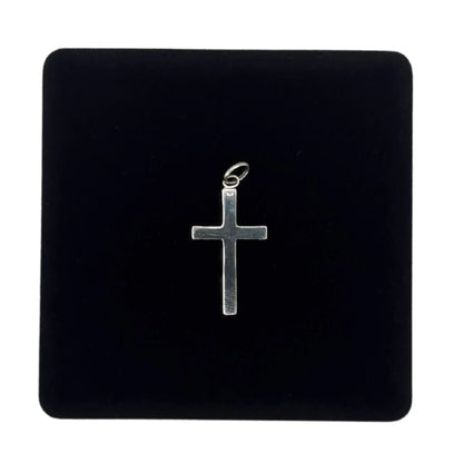 SILVER CROSS 35MM PENDANT Oppulence