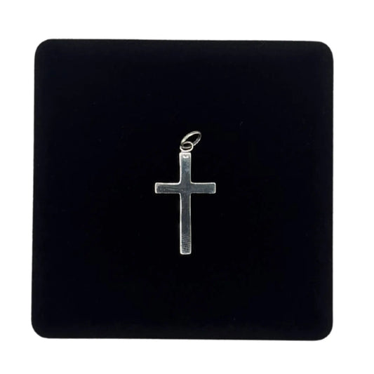 SILVER CROSS 35MM PENDANT Oppulence