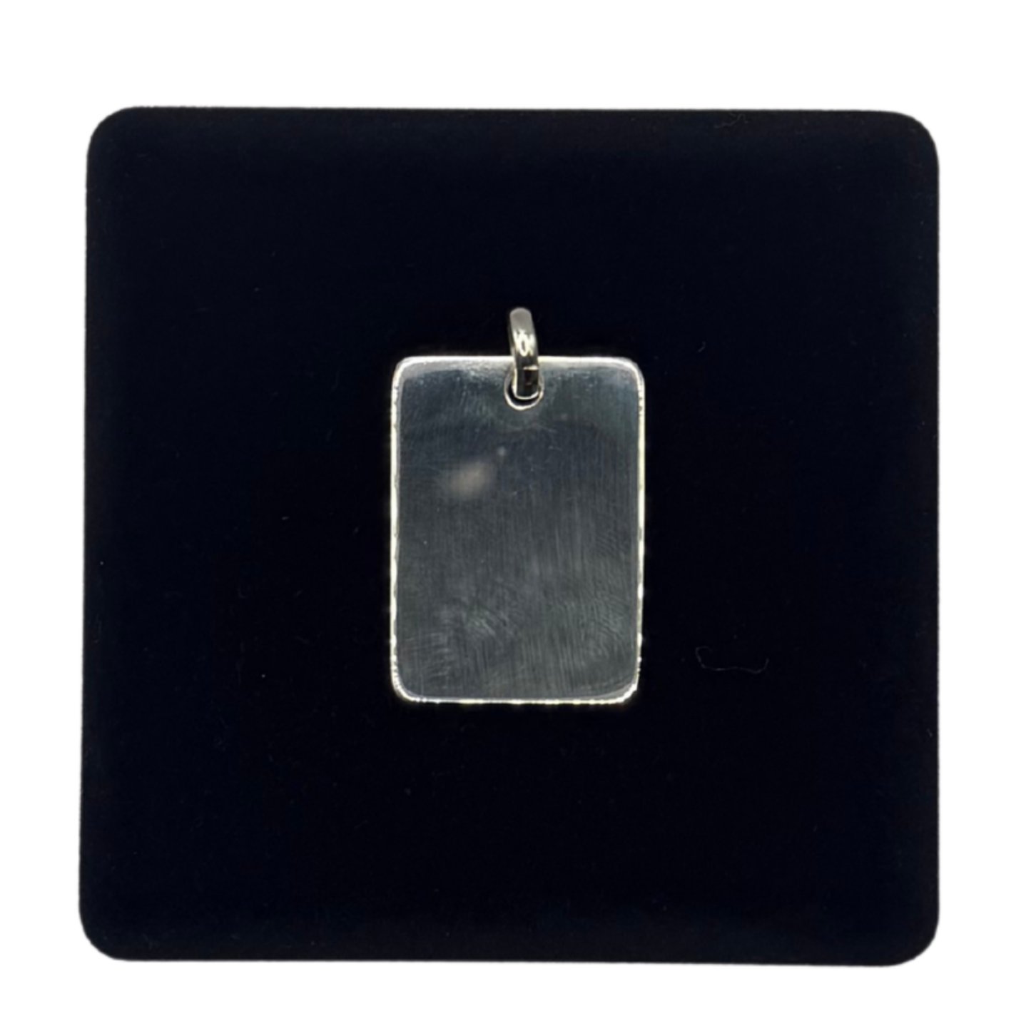 SILVER DOG TAG 35MM X 25MM PENDANT Oppulence