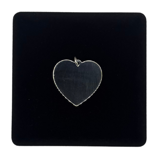 SILVER HEART 31MM X 33MM PENDANT Oppulence