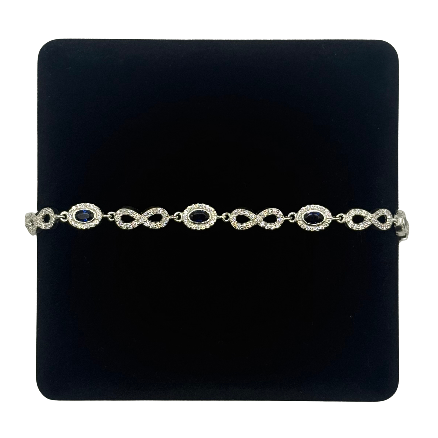 CZ INFINITY OVAL LINK BRACELET Oppulence