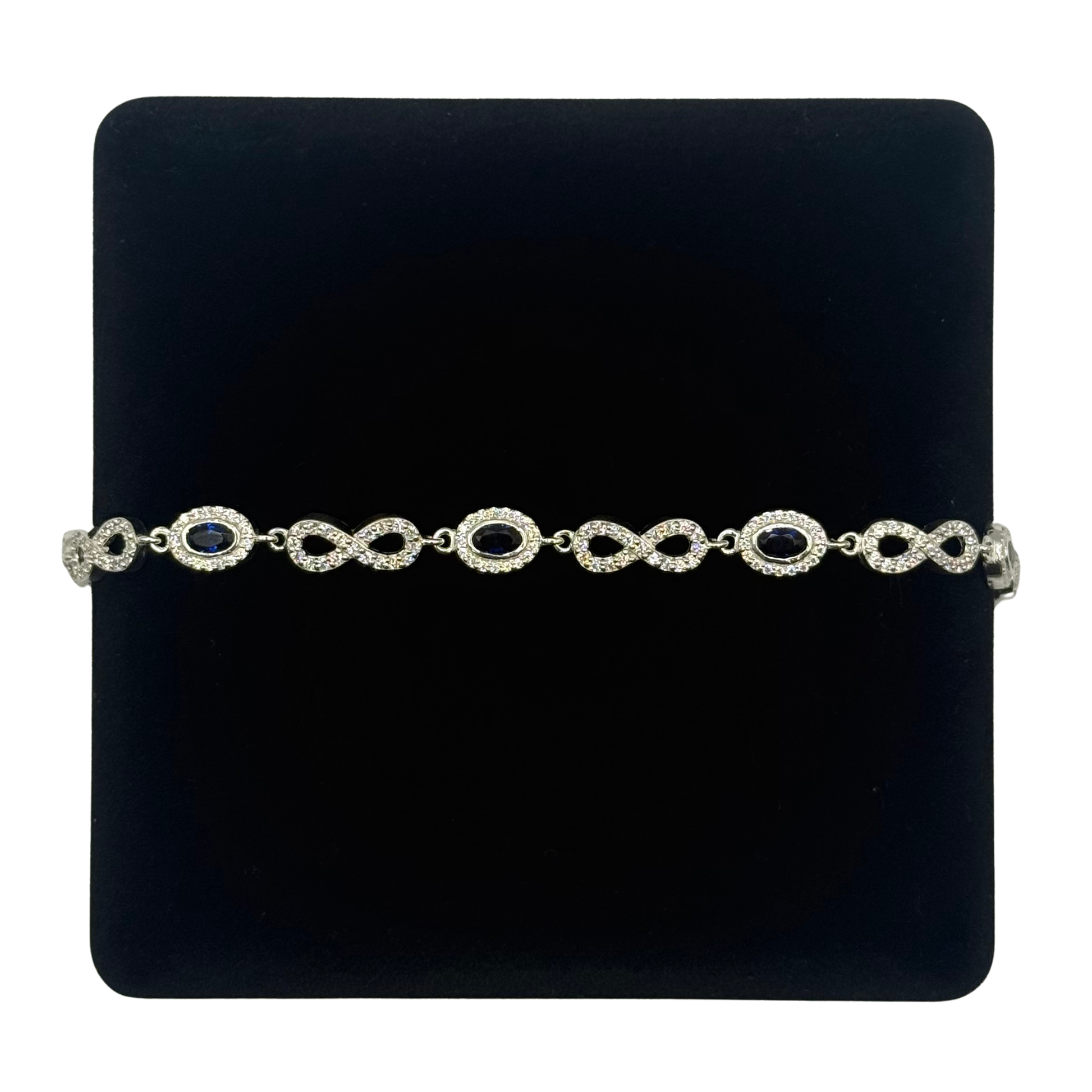 CZ INFINITY OVAL LINK BRACELET Oppulence