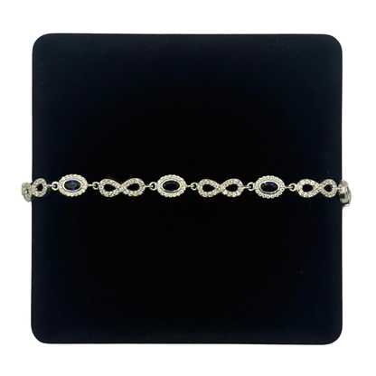 CZ INFINITY OVAL LINK BRACELET Oppulence